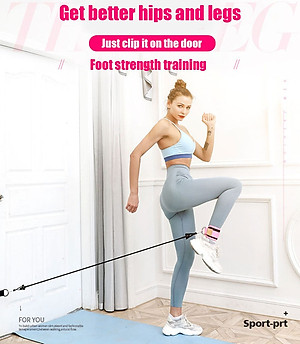 SET Dây Kháng Lực Tập Mông AOLIKES Có Quấn Cổ Chân Legs Pulley Strap Lifting Fitness