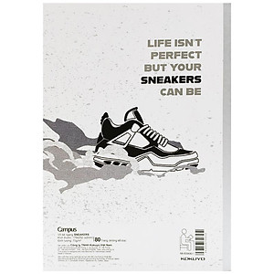 Vở Sneaker B5 Kẻ Ngang 80 Trang ĐL 70g/m2 - Campus NB-BSNK80 (Mẫu Sản Phẩm Giao Ngẫu Nhiên)