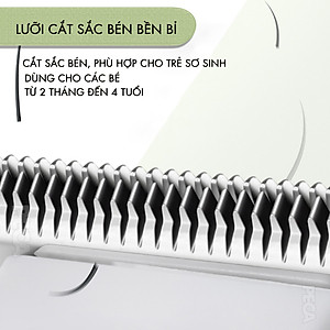 Tông đơ cắt tóc mini Kemei KM-1319 chuyên dụng cắt tóc cho bé, trẻ em sơ sinh hoạt động êm ái hạn không tiếng ồn - Hàng chính hãng