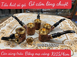 Tẩu hút thuốc sì gà phong cách lịch mã đẳng cấp kt 15×4cm