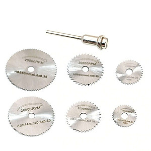 Bộ 6 lưỡi cưa mini thép HSS gắn máy khoan