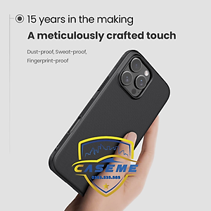 Ốp Lưng Dành Cho iPhone 16 Pro Nillkin Dạng Sần Viền Silicon - Hàng Chính Hãng