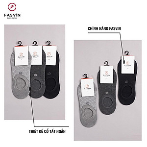 Tất Nam Cổ Thấp FASVIN Mềm Mịn Co Giãn Tốt TCT22904.HN