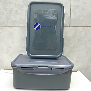 Bộ 2 Hộp Bảo Quản Thực Phẩm Lock&Lock Hình Chữ Nhật Dáng Cao - HPL817H Chất Liệu Nhựa PP, Nắp Có Ron Silicone 1.4L/1 Hộp