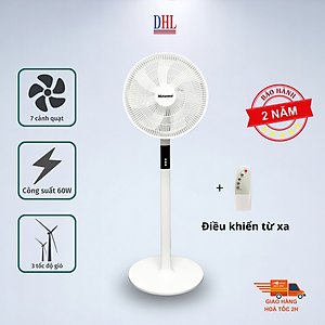Quạt đứng điện tử có điều khiễn từ xa, hẹn giờ Mitomo FCE-60AEV, công suất 60W, động cơ dây đồng - Bảo hành 2 năm hàng chính hãng
