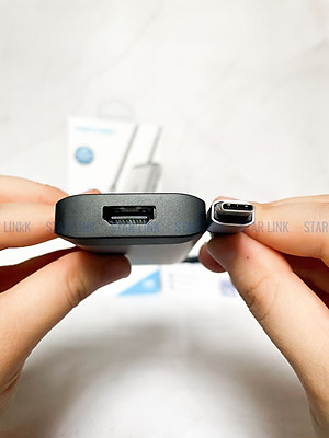 Cáp chuyển đổi Type-C sang HDMI + 3 cổng USB 3.0 + Type-C PD  Vention CNBHB - hàng chính hãng