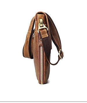 Túi đeo chéo nam DA BÒ THẬT phong cách mới  - BEE GEE DCN9194