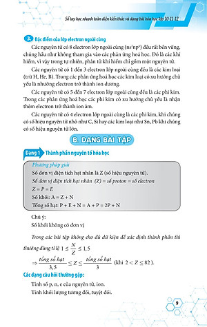 Sách Sổ Tay Học Nhanh Toàn Diện Kiến Thức Và Dạng Bài Hóa Học Lớp 10 - 11 - 12