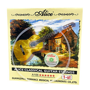 Dây Nylong Lẻ Dùng Cho Đàn Guitar Classic I Dây Lẻ Đàn Guitar Classic I Dây nilong mềm bấm không đau tay Alice 106