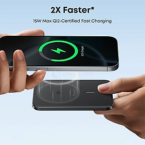 Sạc dự phòng Anker MagGo Nano Power Bank Card-Like Slim Magnetic 1C 15W 5000mAh A1665 - Hàng chính hãng