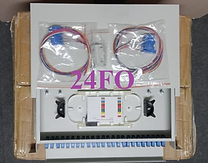 Hộp phối quang 24 sợi, SC Single mode, đầy đủ phụ kiện. Hàng chính hãng