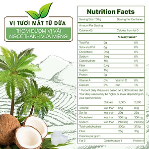 Thạch dừa hương vải Goce - Túi 1kg