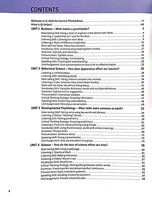 Q: Skills For Success: Level 4: Listening And Speaking Student Book With iQ Online Practice - 3rd Edition