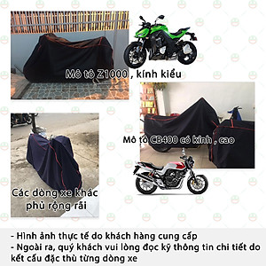 [Loại To - Tốt] Áo Bạt Phủ Trùm Xe Máy Cỡ Lớn KhoNCC Hàng Chính Hãng - To Dày Bền Mát - Dòng Xe Vario, Exciter, SH Mode các loại - KQL-C3-VRO (Nhiều Màu)