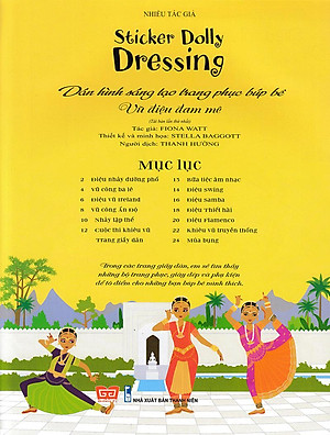 Sách Dán Hình Sáng Tạo Trang Phục Búp Bê - Vũ Điệu Đam Mê
