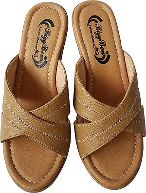 Dép Nữ Đế Xuồng BIGGBEN Da Bò Thật DX21