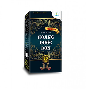 HOÀNG DƯỢC ĐƠN (Hộp 30 viên) Hỗ Trợ Tăng Cường Sinh Lý Nam, Bổ Thận Tráng Dương, Sinh Lực Sung Mãn.