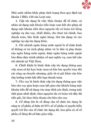 Luật các tổ chức tín dụng (bản in 2024)