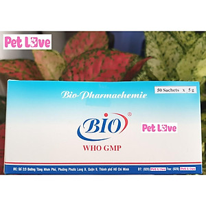 1 hộp (50 gói) men tiêu hóa Biotic cho chó mèo