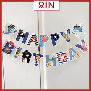 Dây cờ trang trí / Dây cờ treo Sinh nhật – Happy birthday dùng để trang trí nhiều mẫu