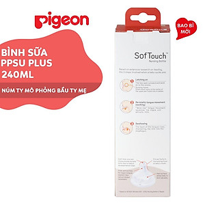 Bình sữa cổ rộng PPSU Plus Pigeon 160ml/ 240ml