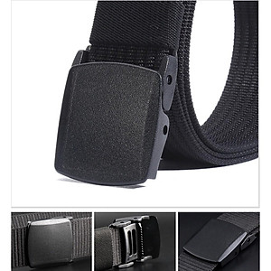 Thắt lưng vải khoá nhưa_không cần tháo khi đi máy bay