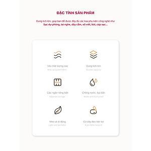 Túi đựng phụ kiện công nghệ đựng pin sạc dự phòng, điện thoại, cáp sạc usb, tai nghe có quai cầm, [Loại cao cấp - Màu Đen] Túi Đựng Phụ Kiện Công Nghệ Có Quai Cầm, Chống Nước - Hàng Chính Hãng dododios