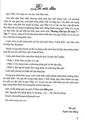 Hướng Dẫn Học Tốt Toán Lớp 7 - Tập 1 (Bám Sát SGK Cánh Diều) - HA