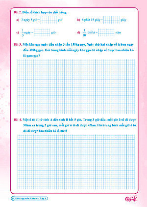 Combo Sách - Bài tập tuần Toán 4 tập 1 + 2