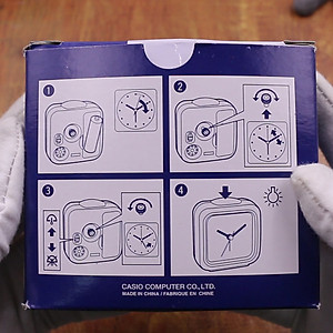 Đồng Hồ Để Bàn Casio TQ-142-1DF Có Báo Thức - Kích Thước ( 7.7×7.2×4.9 cm )