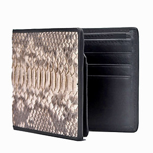 Ví Nam Da Trăn Nguyên Thủy Huy Hoàng HT2301 (12.5 x 10 cm) - Da Nguyên Thủy