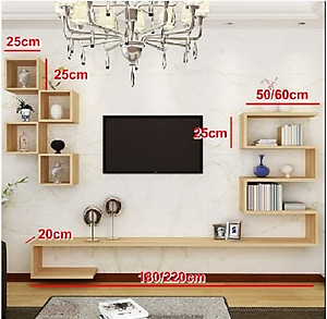 Bộ Kệ Treo Tường LÕI XANH CHỐNG ẨM TiVi Loa Đài GP27