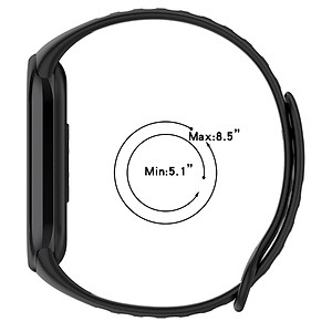 Dây đeo Silicone Sporty thay thế cho Xiaomi Mi Band 8 / Xiaomi Mi Band 9 / Xiaomi Mi Band 10 - Hàng Chính Hãng