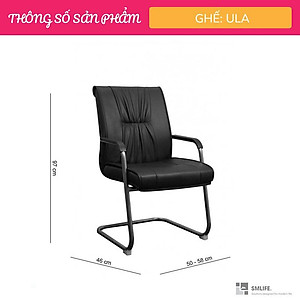 Ghế văn phòng chân quỳ bọc da SMLIFE Ula