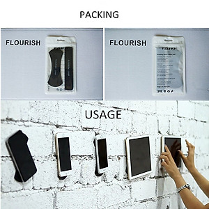 Flourish Lama - Bộ 2 Miếng Dán Đa Năng Mọi Bề Mặt Bằng Cao Su Siêu Dính Có Thể Làm Giá Đỡ Điện Thoại Hàng Nhập Khẩu