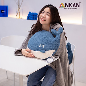Chăn Gối Văn Phòng Cao Cấp ANKAN (15 LỰA CHỌN), Gấu Mềm Mịn, Thời Trang, Thiết Kế Hiện Đại, Xinh Xắn