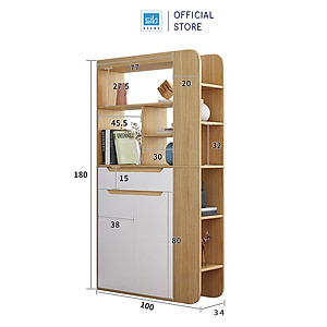 Kệ Gỗ Ngăn Phòng Đa Năng Để Sách, Giày Dép Và Đồ Trang Trí Thương Hiệu SIB Decor TG15