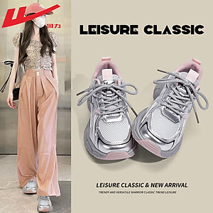 Giày thể thao nữ đế êm nhẹ, thoáng khí đế cao su đúc, chống trơn trượt hạn chế mòn  – GNU2102