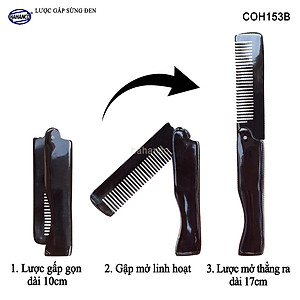 Lược Sừng Gấp Gọn - Loại Bỏ Túi Dành Cho Nam Thuận tiện Dễ sử dụng Tạo kiểu tóc - COH153B