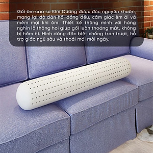 Gối Ôm Cao Su Kim Cương Honey KCGO20100 (20 x 100 cm) - Trắng