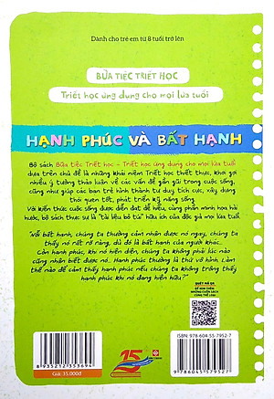 Sách Bữa Tiệc Triết Học - Triết Học Ứng Dụng Cho Mọi Lứa Tuổi - Hạnh Phúc Và Bất Hạnh