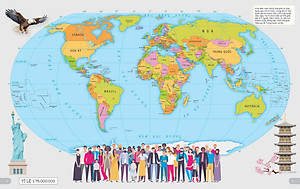 Sách Atlas Thế Giới Cho Trẻ Em: Tập Bản Đồ Từ Việt Nam Đến Khắp Các Châu Lục