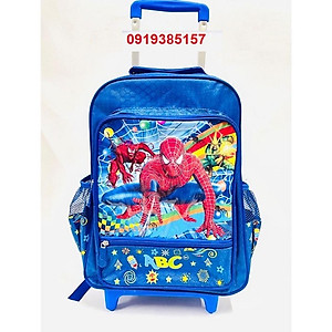 Balo cần kéo đi học cho bé trai tiểu học cấp 1 siêu nhân ABC