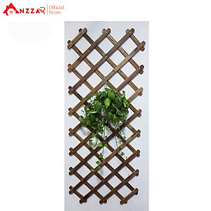 Giàn gỗ đa năng trang trí ban công, giàn leo cho cây, hoa, kệ gỗ gắn tường treo cây ban công