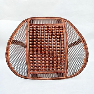 Tấm lót ghế ô tô văn phòng  hạt gỗ chống mỏi lưng