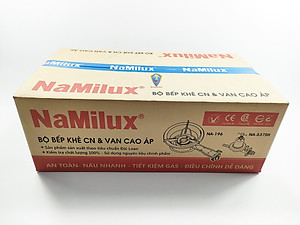 Bộ bếp gas công nghiệp NaMilux NA-196 kèm van cao áp NA-537SH, tặng 1.5m dây gas công nghiệp và 02 đai thép - Hàng chính hãng
