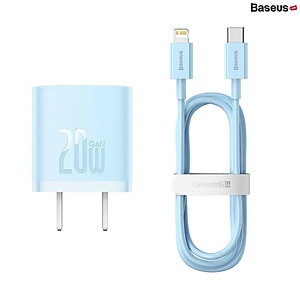 Bộ Sạc Nhanh 20W Baseus GaN5 Fast Charger 1C cho iPhone/Samsung (PD/ QC Multi Quick Charge Support, Smart Protect) - Hàng chính hãng