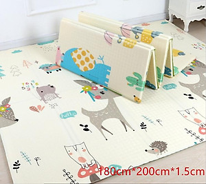 Thảm Trải Sàn Cho Bé Xốp XPE 2 Mặt Phủ Silicone Hàn Quốc Mẫu Đẹp Chống Thấm, Chống Va Đập Trơn Trượt-1m8*2m Hàng Chính Hãng MINIIN