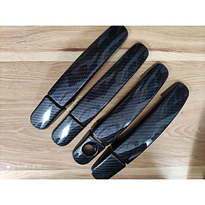 Bộ Ốp Tay Nắm Và Hõm Cửa Vân Carbon Cho Xe Ô Tô - Ford Ranger 2015 - 2021