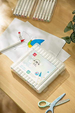Hộp Bút 36 Màu Deli Sketch Marker - Phiên Bản Sơn Tùng M-TP Giới Hạn - Deli C185-36
